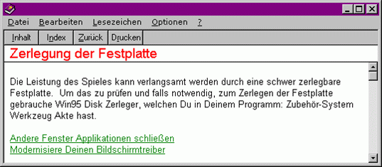 Fehlermeldung - Windows Hilfe - Festplatte